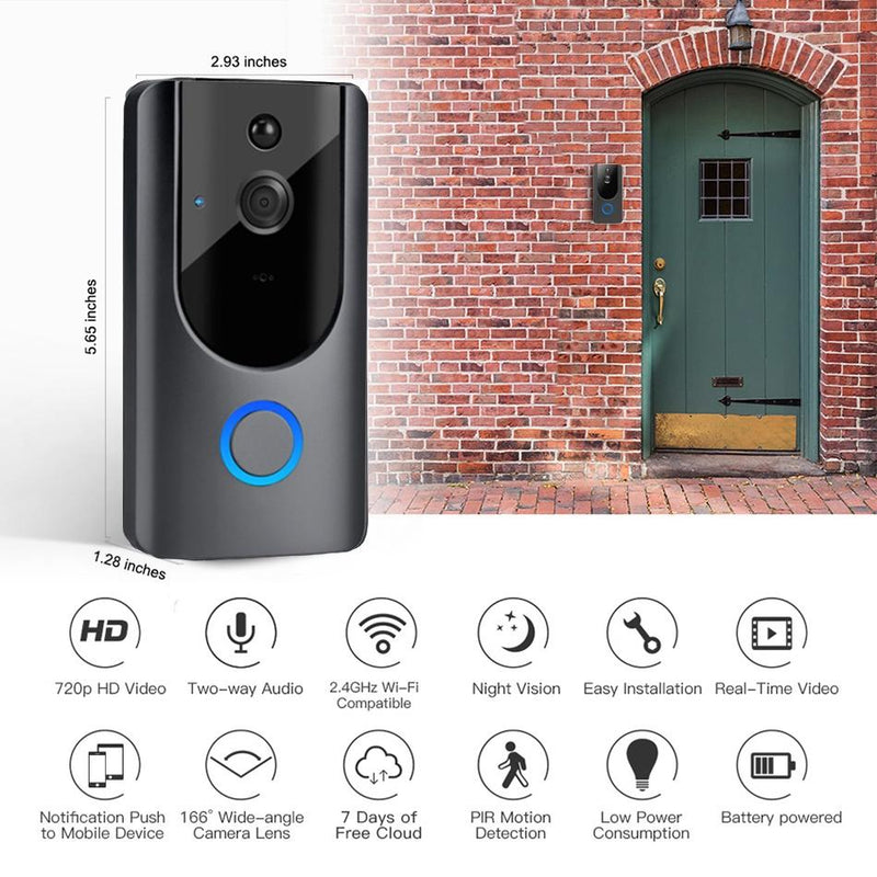 L500 WiFi Smart Wireless Doorbell Camera Gadgets & Accessories - DailySale