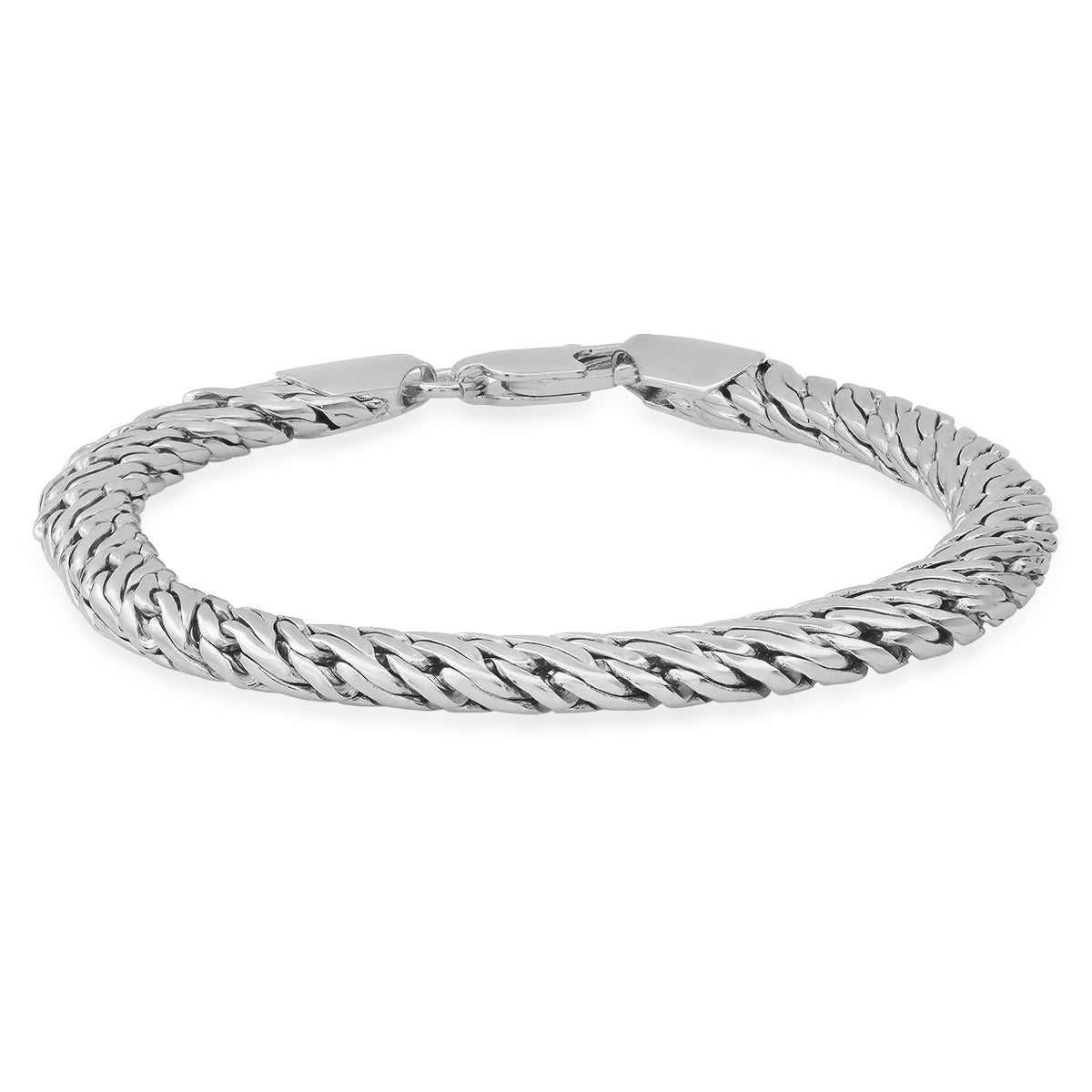 Ladies 18k Gold Plated Brass Wheat Bracelet Bracelets White Gold - DailySale