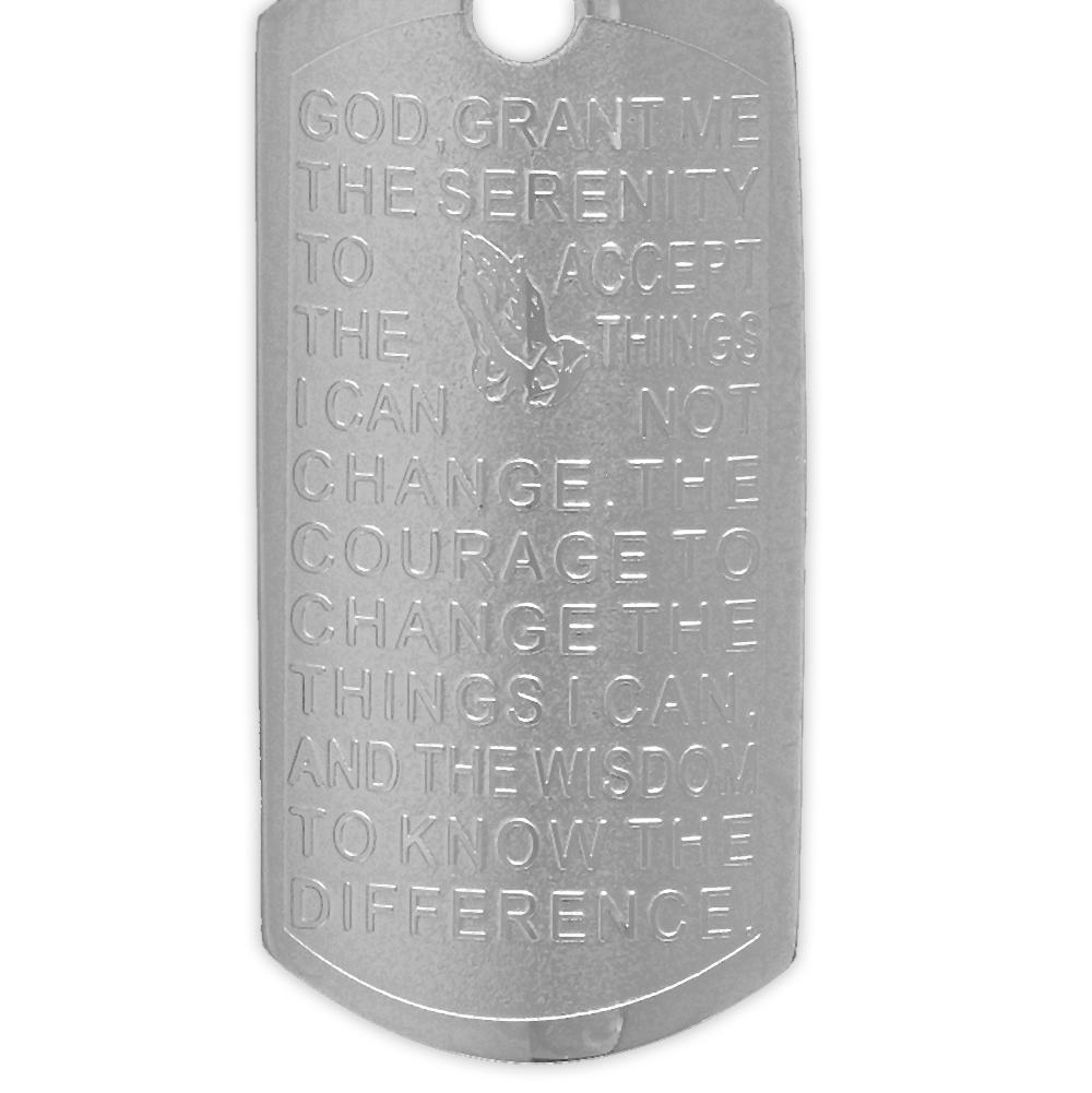 Ladies Stainless Steel Serenity Prayer Pendant Necklaces - DailySale