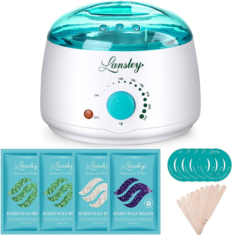 Lansley Wax Warmer Hair Removal Home Waxing Kit Electric Pot Heater Beauty & Personal Care - DailySale