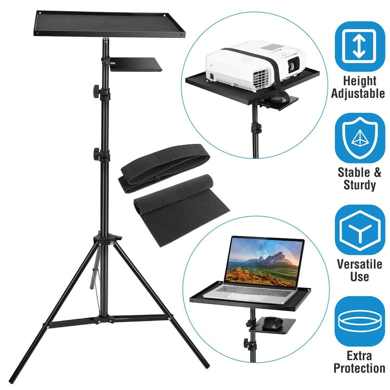 Laptop Projector Tripod Stand Adjustable Height Computer Accessories - DailySale