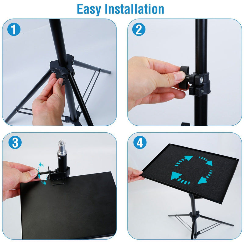 Laptop Projector Tripod Stand Adjustable Height Computer Accessories - DailySale