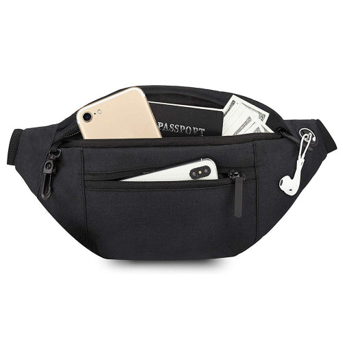 Large Crossbody Fanny Pack Bags & Travel Black - DailySale