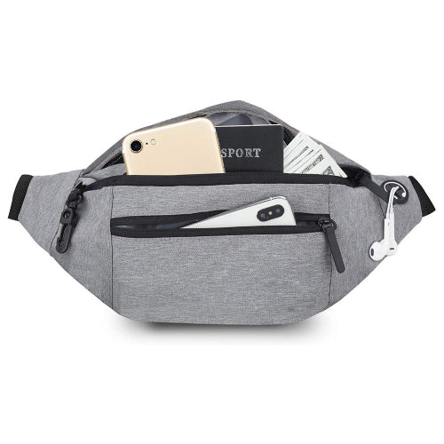 Large Crossbody Fanny Pack Bags & Travel Gray - DailySale