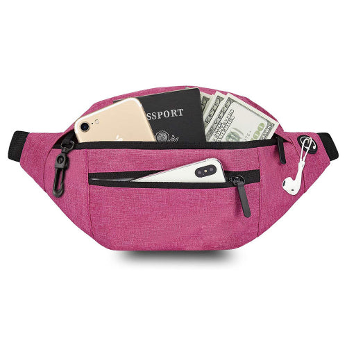 Large Crossbody Fanny Pack Bags & Travel Rose Red - DailySale