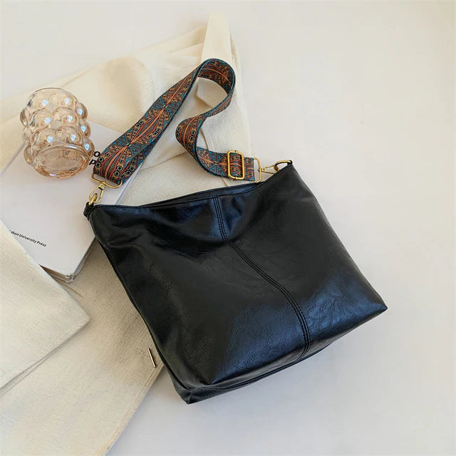 Large Geometric Crossbody Bag Bags & Travel Black - DailySale