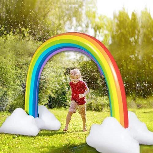 Large Inflatable Rainbow Arch Sprinkler Sports & Outdoors - DailySale