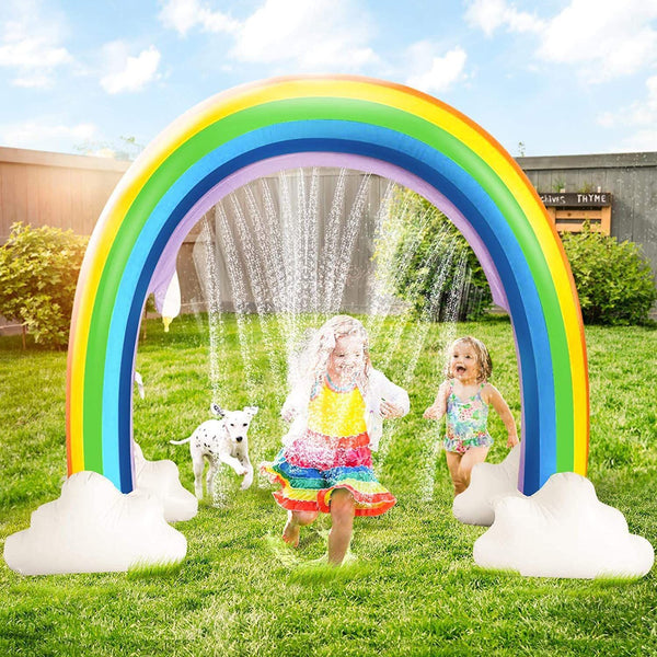 Large Inflatable Rainbow Arch Sprinkler Sports & Outdoors - DailySale