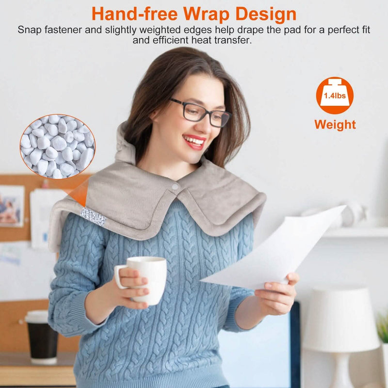 Large Weighted Heating Pad for Neck and Shoulders Wellness - DailySale