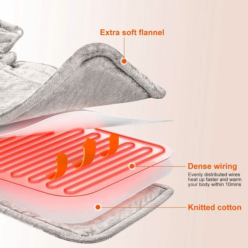 Large Weighted Heating Pad for Neck and Shoulders Wellness - DailySale