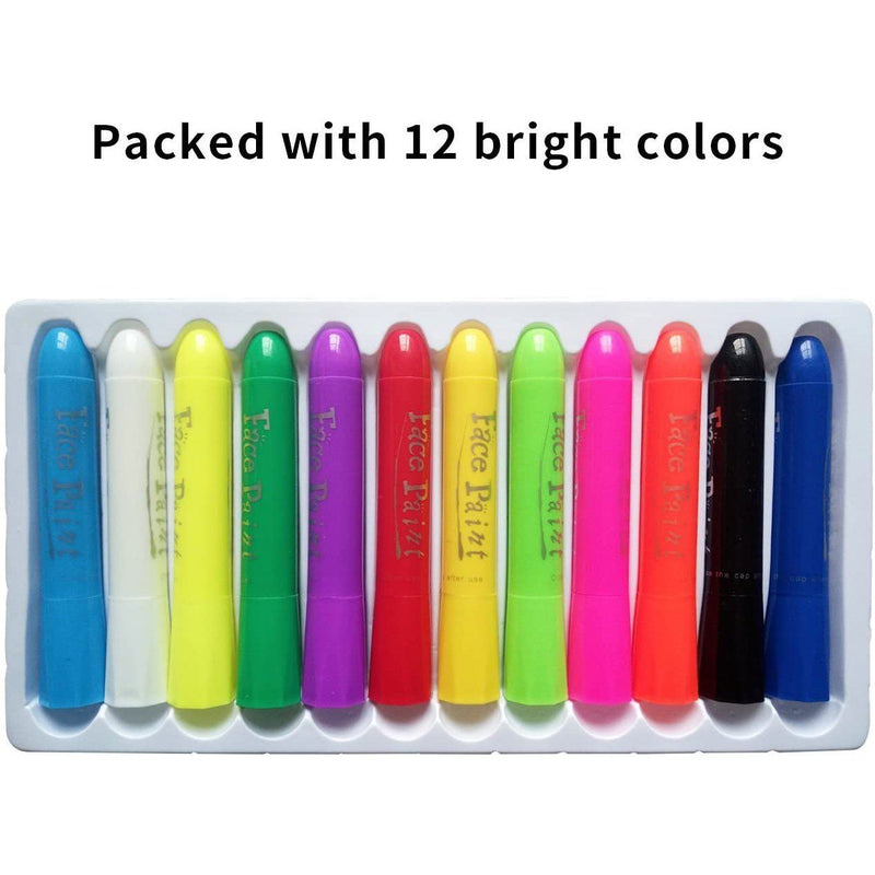 Lasten 12 Colors Face Paint Crayons Toys & Games - DailySale