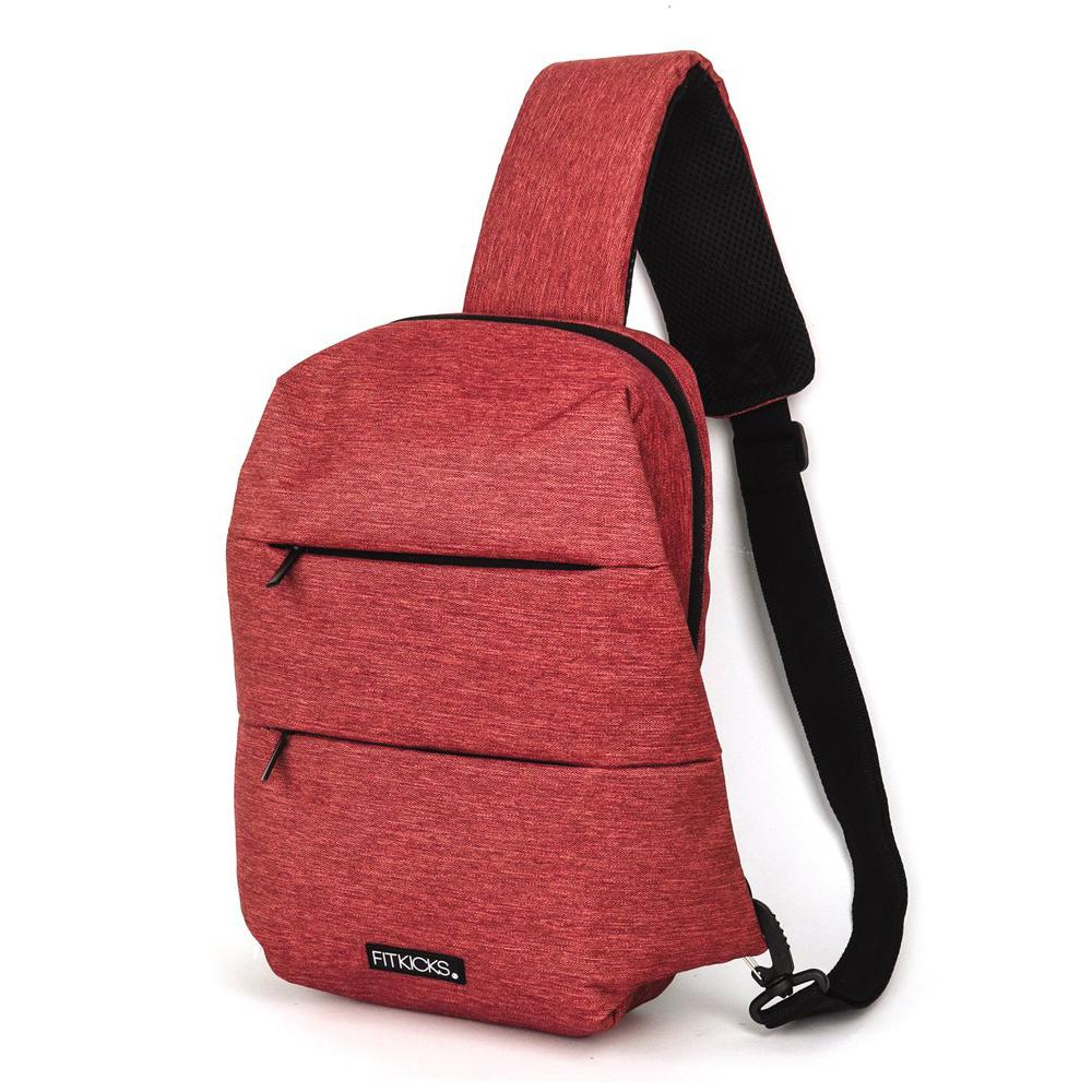 Latitude Active Cross-Body Sling Bag Shoulder Pack Sports Travel Backpack Bags & Travel Red - DailySale