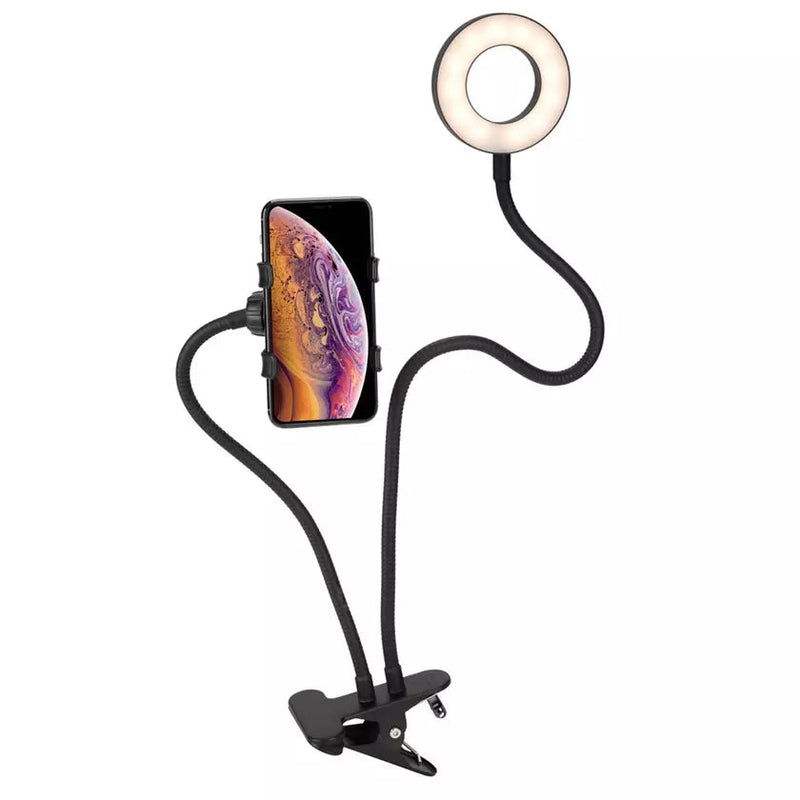 LAX Selfie Ring LED Light Stand with Desk Clip Mobile Accessories - DailySale