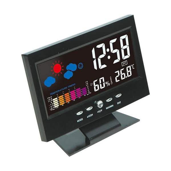 LCD Color Screen Digital Backlight Snooze Alarm Clock Household Appliances - DailySale
