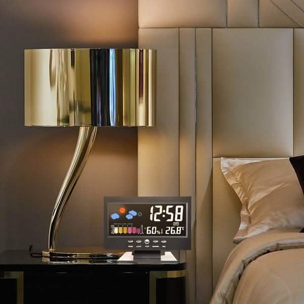 LCD Color Screen Digital Backlight Snooze Alarm Clock Household Appliances - DailySale
