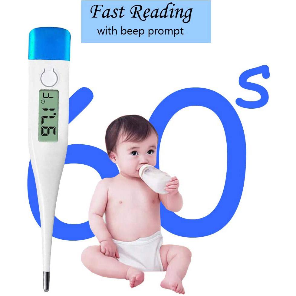 LCD Digital Thermometer Fahrenheit °F High Precision Waterproof Thermometer Wellness & Fitness - DailySale