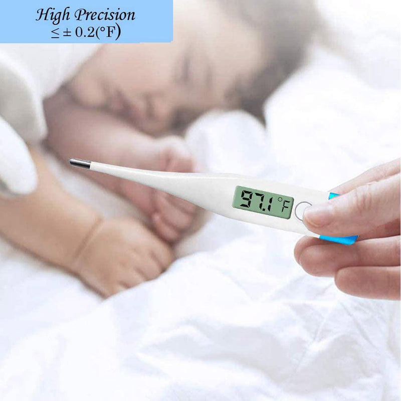 LCD Digital Thermometer Fahrenheit °F High Precision Waterproof Thermometer Wellness & Fitness - DailySale