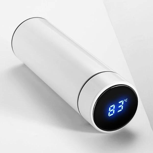 LCD Temperature Display Insulation Cup Sports & Outdoors White - DailySale
