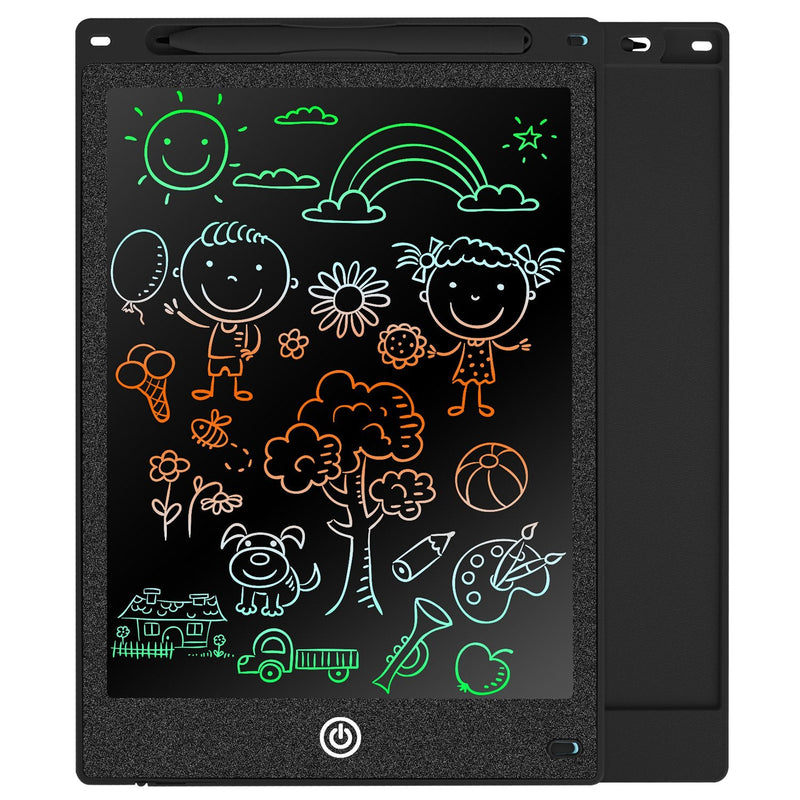 LCD Writing Tablet Electronic Colorful Graphic Doodle Board Toys & Games Black 8.5" - DailySale