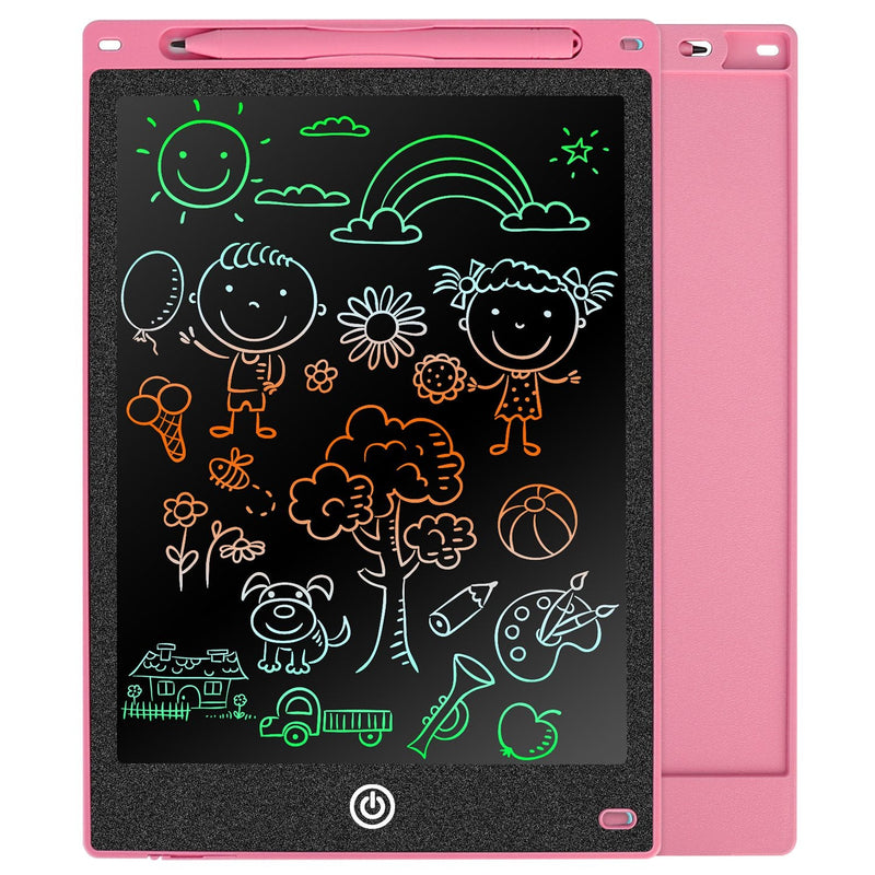 LCD Writing Tablet Electronic Colorful Graphic Doodle Board Toys & Games Red 8.5" - DailySale