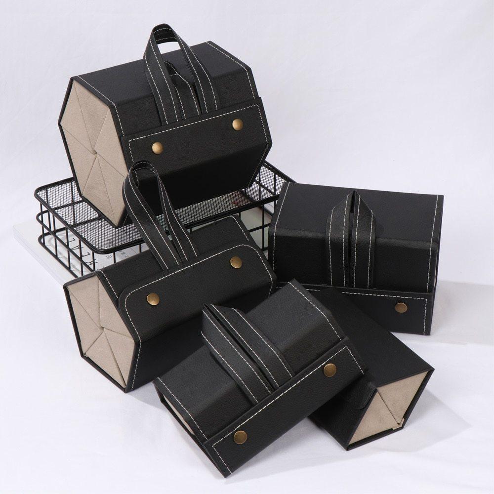 Leather Multiple Glasses Storage Case Closet & Storage - DailySale