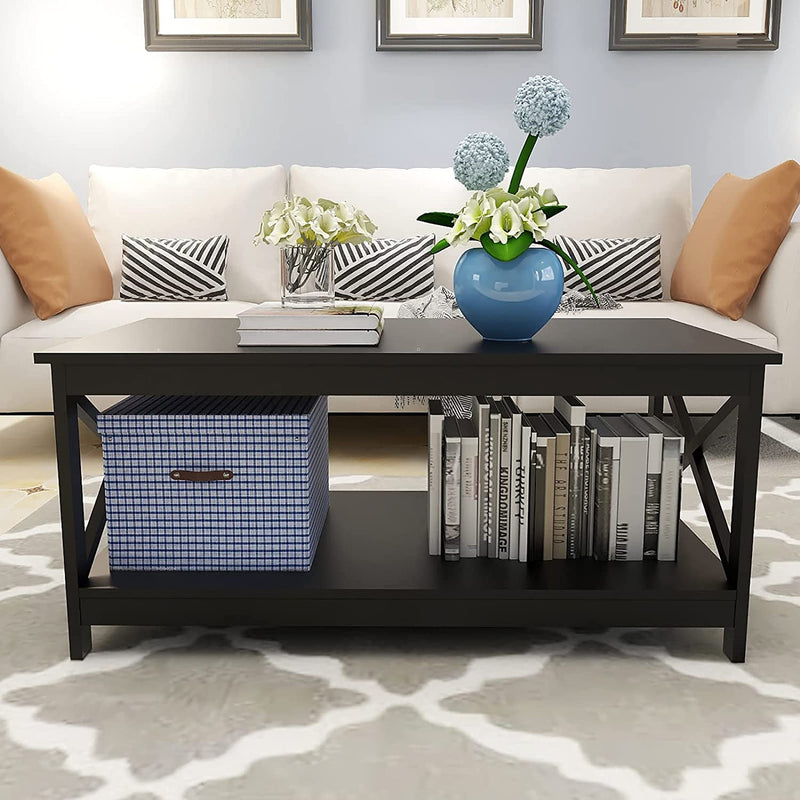 Lecut 39.56” L Concise Style Coffee Table Oxford Console Table Furniture & Decor - DailySale