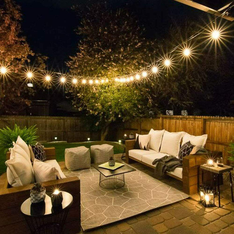 LED 15x S14 Bulbs Globe String Lights Commercial Grade Patio Outdoor Garden Lighting & Decor - DailySale