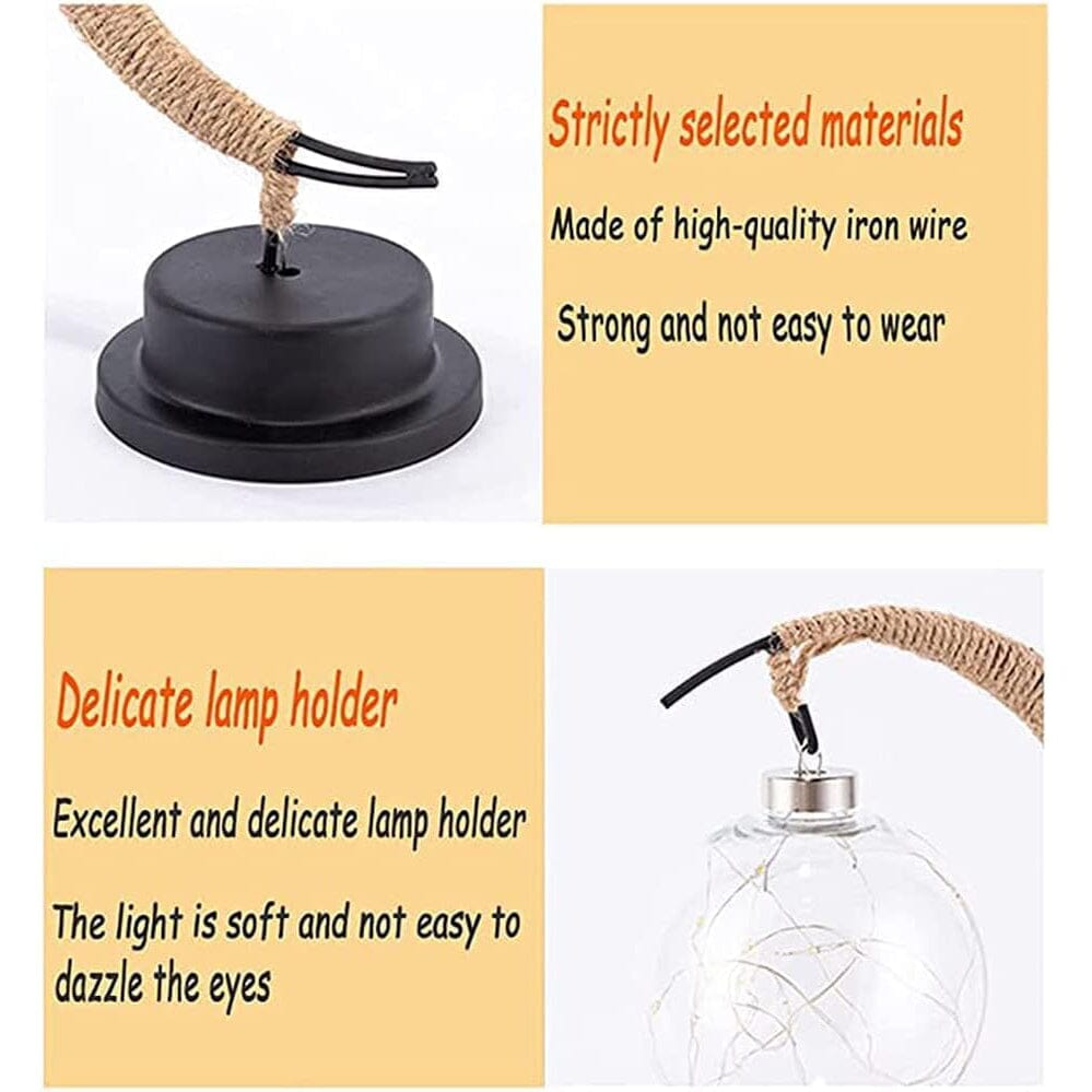 LED Ball Lamp Wrought Iron Moon Lamp Indoor Lighting - DailySale