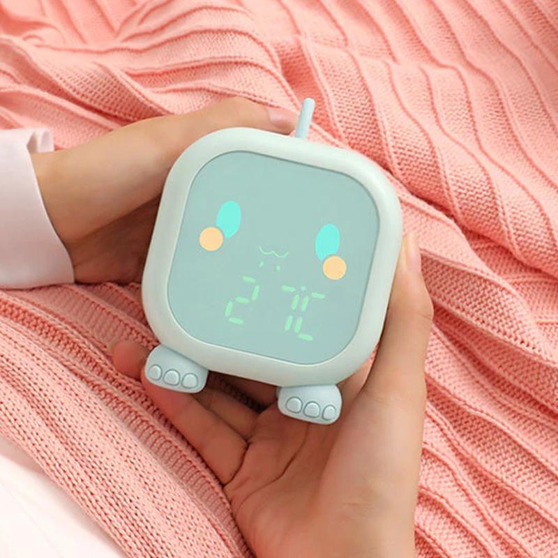 Led Cartoon Alarm Clock Voice Control Digital Household Appliances - DailySale