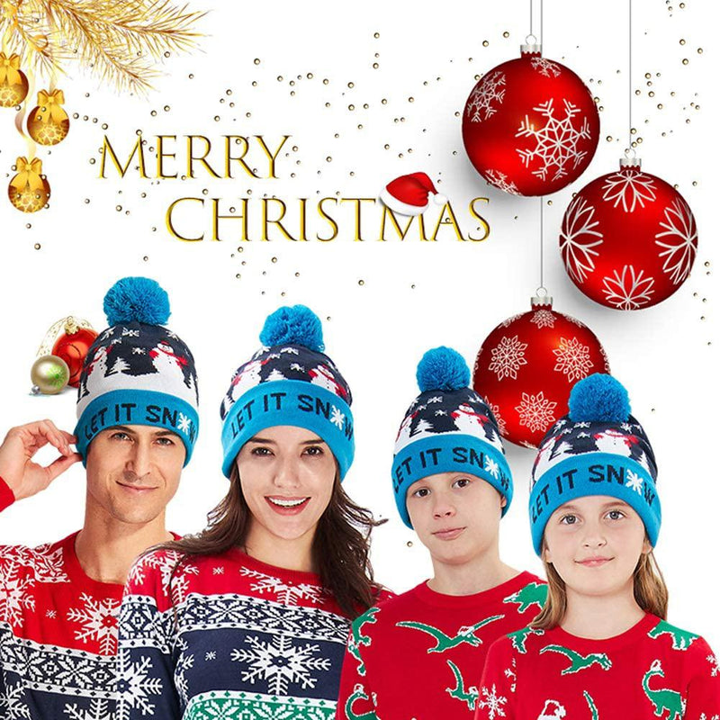 LED Christmas Knitted Hat Holiday Decor & Apparel - DailySale