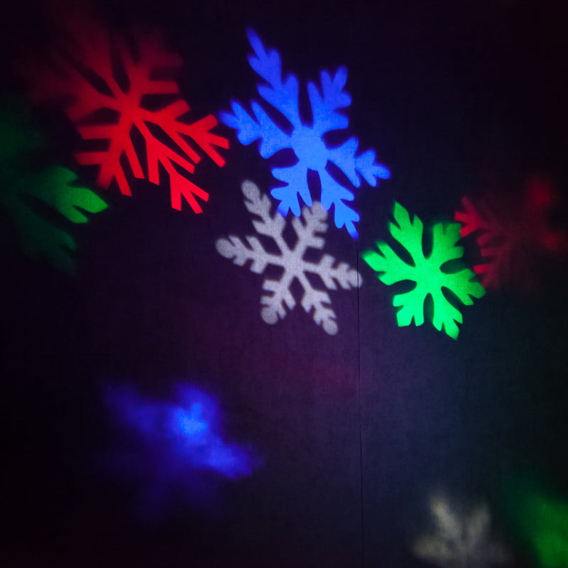 LED Christmas Moving Snowflake Lights Show Laser Projector String & Fairy Lights - DailySale