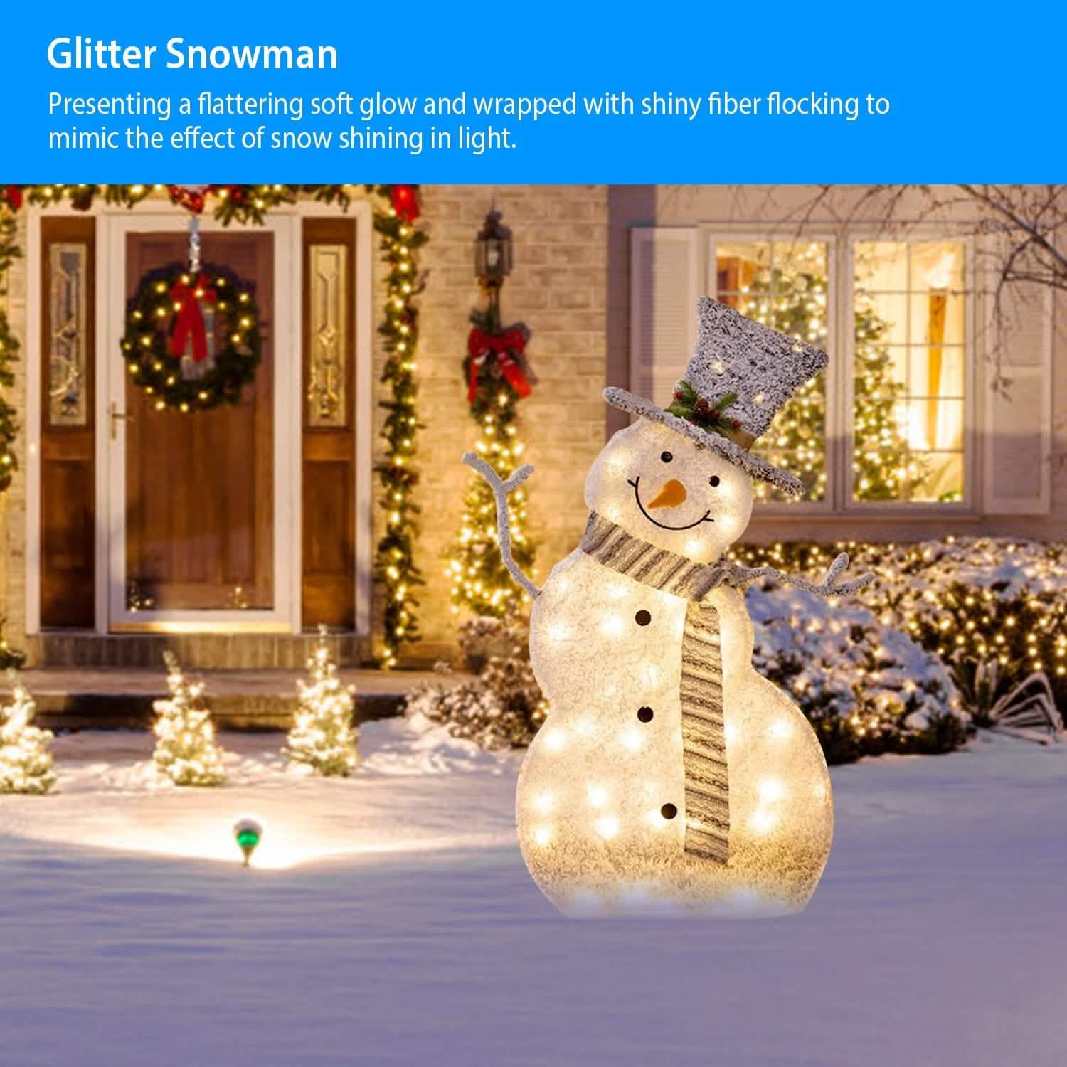 LED Christmas Snowman Decoration Holiday Decor & Apparel - DailySale