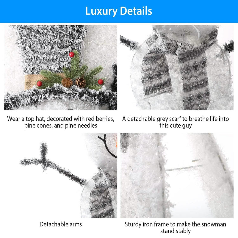 LED Christmas Snowman Decoration Holiday Decor & Apparel - DailySale
