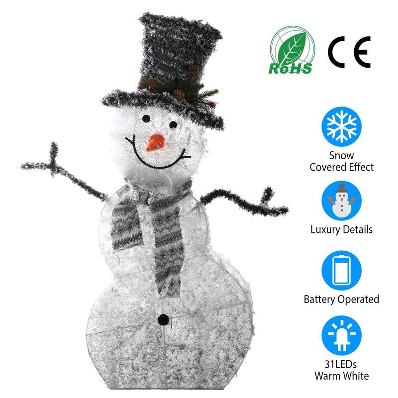 LED Christmas Snowman Decoration Holiday Decor & Apparel - DailySale