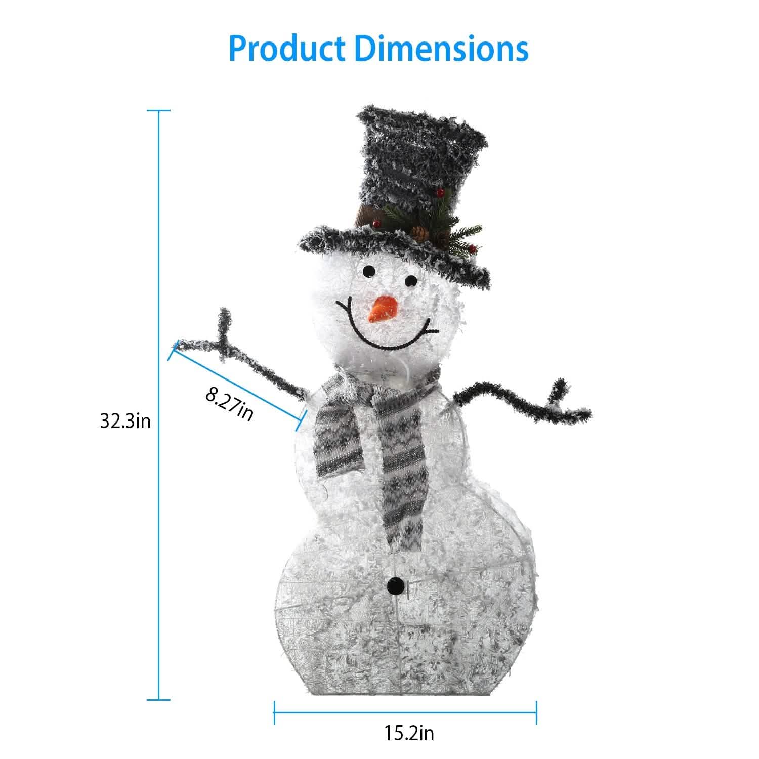 LED Christmas Snowman Decoration Holiday Decor & Apparel - DailySale