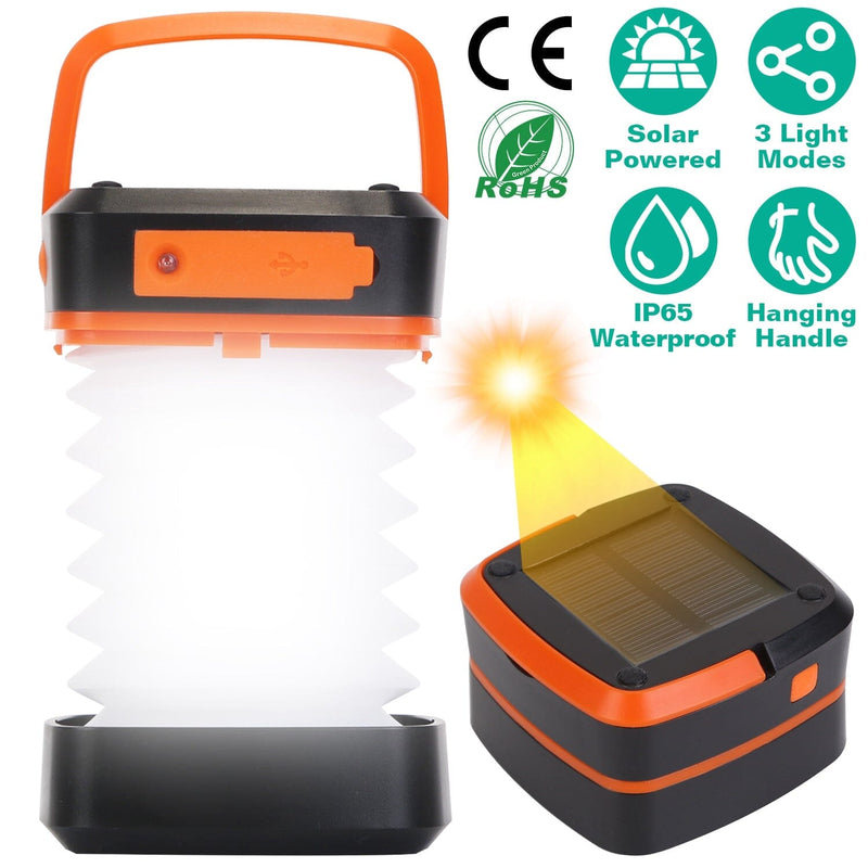 LED Collapsible Solar Camping Lantern Sports & Outdoors - DailySale