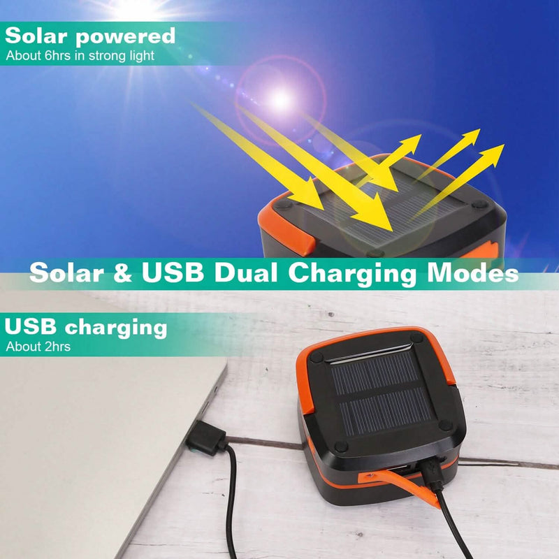 LED Collapsible Solar Camping Lantern Sports & Outdoors - DailySale
