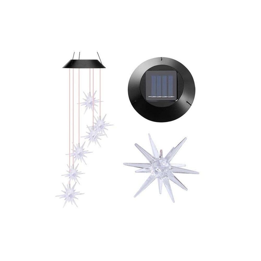 LED Color-Changing Solar Explosion Star Wind Chime String & Fairy Lights - DailySale