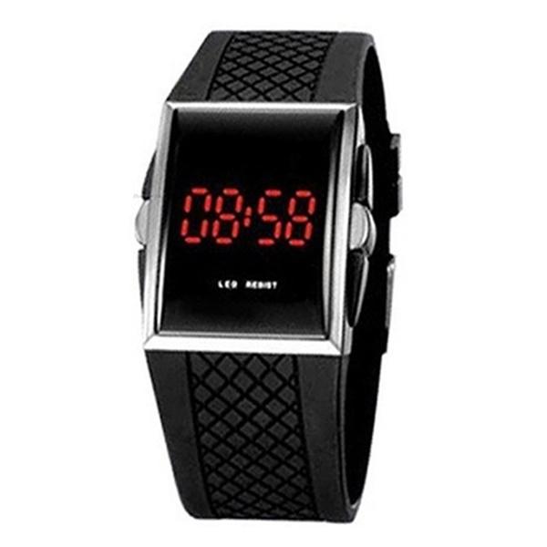 LED Digital Sports Wrist Watch Fitness Black - DailySale