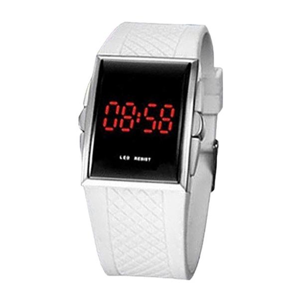 LED Digital Sports Wrist Watch Fitness White - DailySale