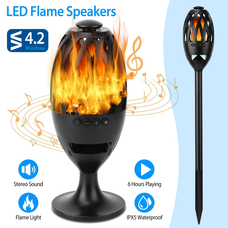 LED Flame Speakers Torch Speakers - DailySale