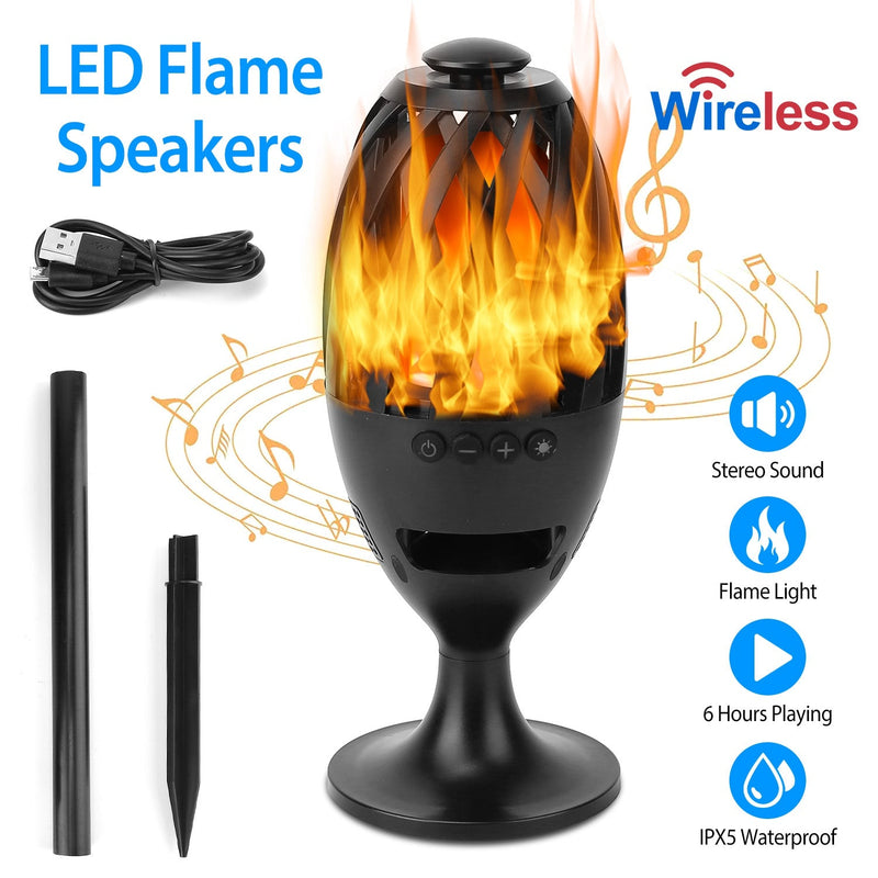 LED Flame Speakers Torch Speakers - DailySale