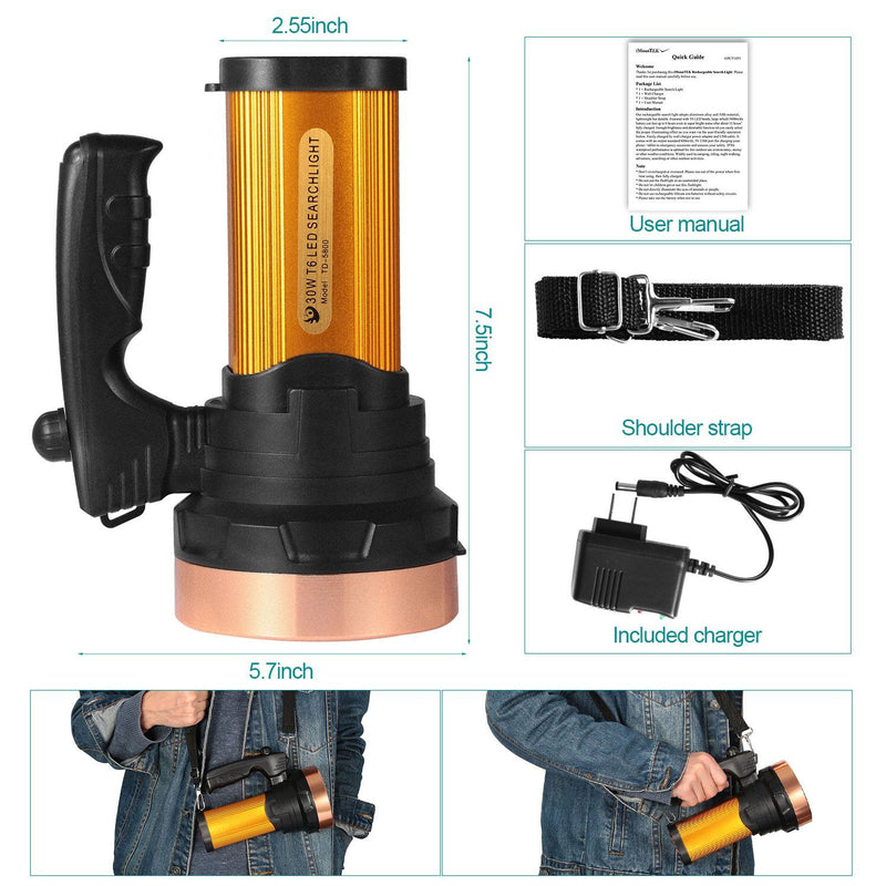 LED Flashlights IPX6 Waterproof Handheld Night Lights Sports & Outdoors - DailySale