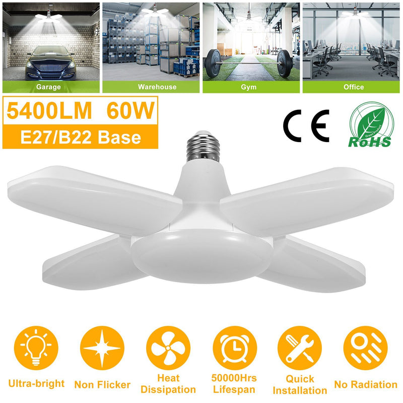 LED Garage Light E27/B22 60W Indoor Lighting - DailySale