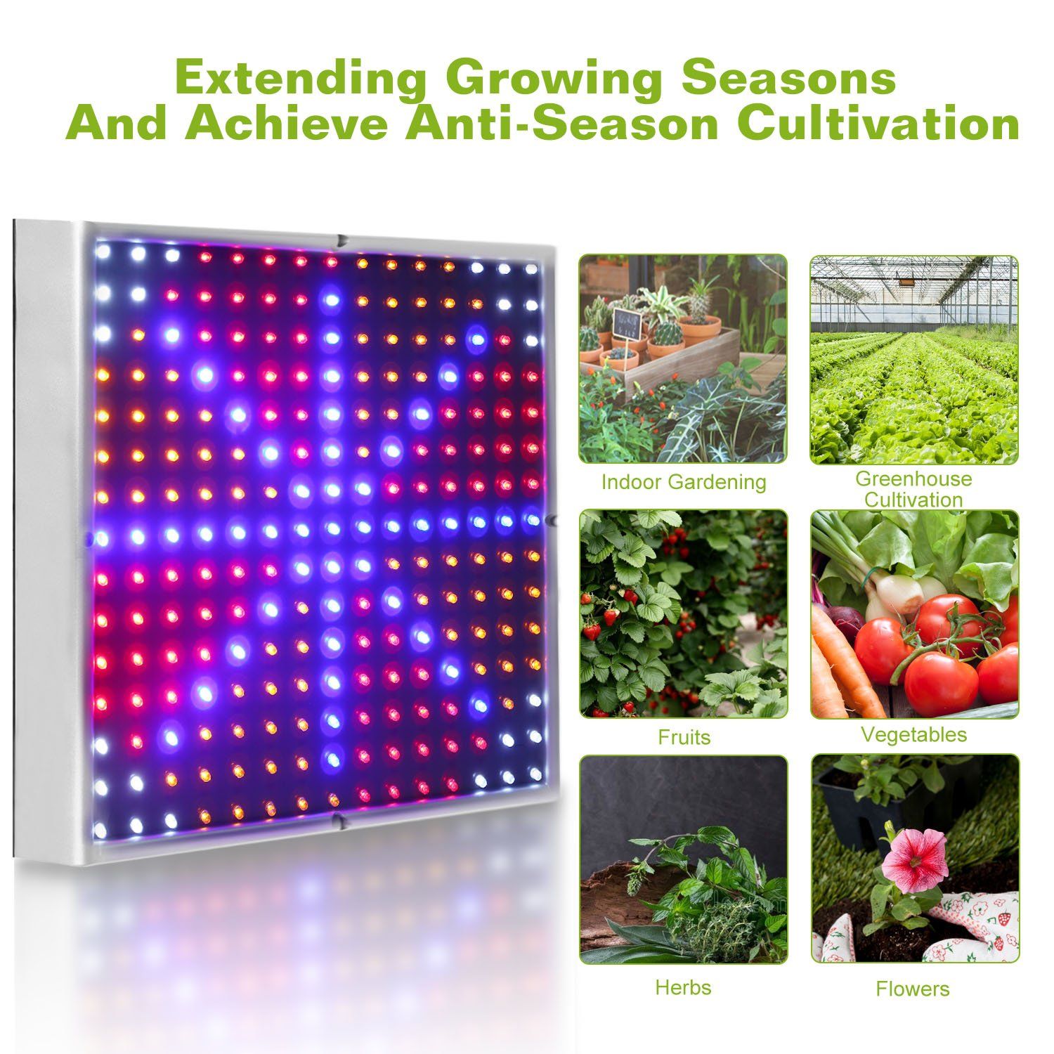 LED Grow Light Full Spectrum Hanging Garden & Patio - DailySale