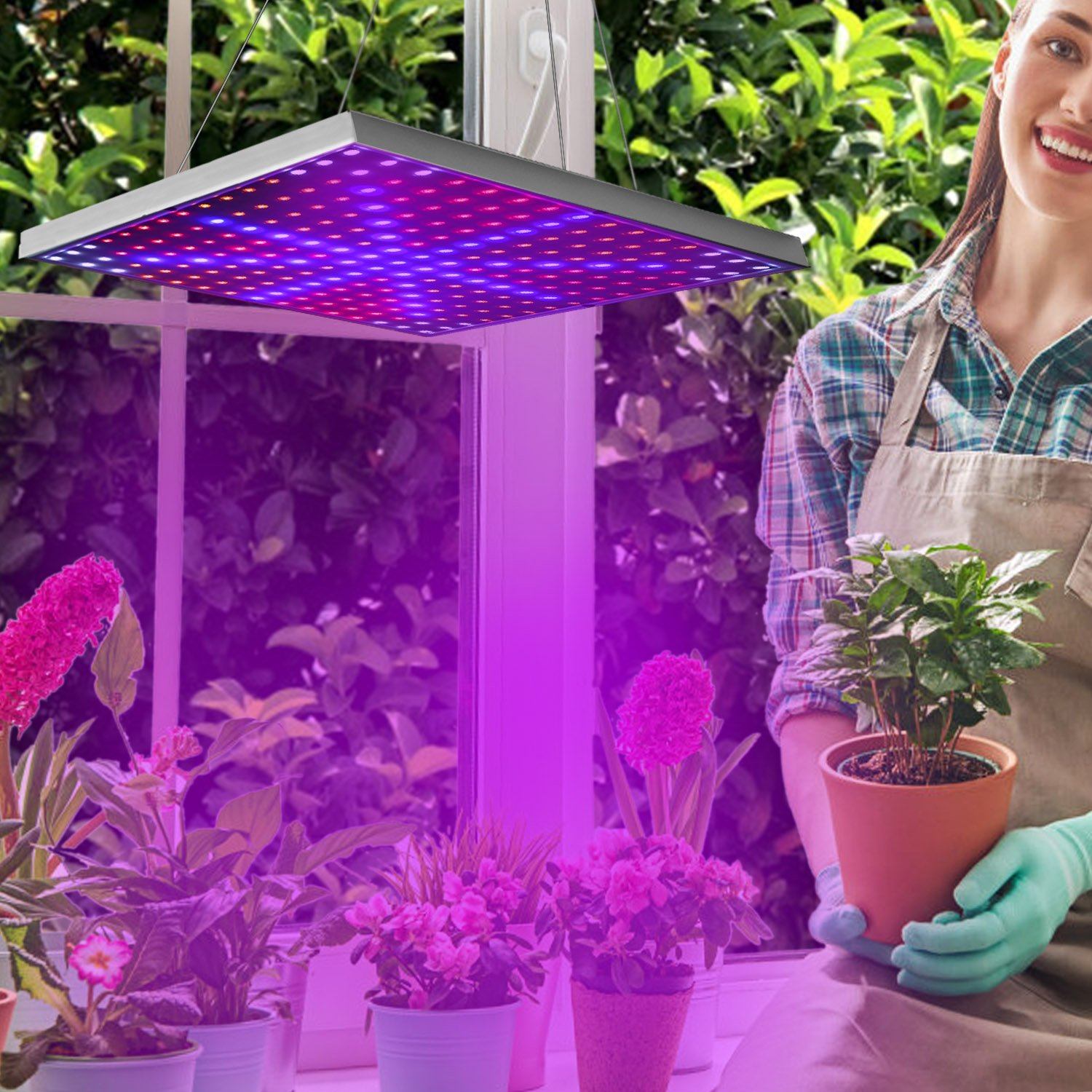 LED Grow Light Full Spectrum Hanging Garden & Patio - DailySale