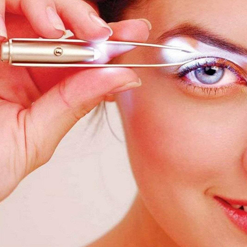 Led Light Eyelash Eyebrow Hair Removal Tweezers Beauty & Personal Care - DailySale