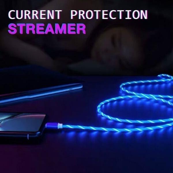 LED Light USB Charger Cable 3-in-1 Fast Charging Mobile Accessories - DailySale