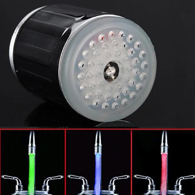 LED Light Water Faucet Tap Heads Glow LED Shower Stream Bath - DailySale