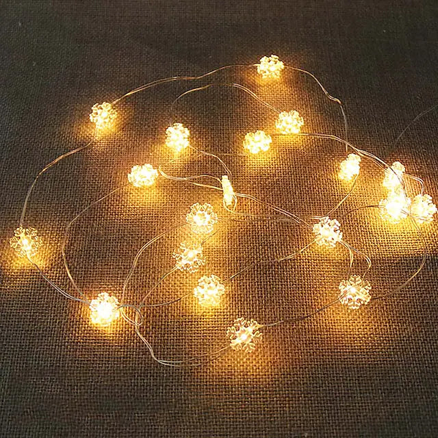 LED Lights for Christmas Decorations Holiday Decor & Apparel Snowflakes - DailySale